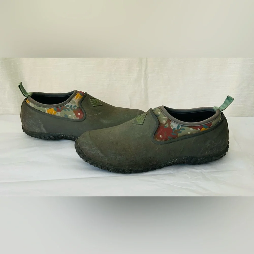 Duck Muck Women's Green‎ Slip-On Waterproof Shoes